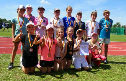 Dritter Platz beim Kreissportfest der Landkreisschulen in Veitshöchheim